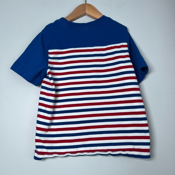 Hanna Andersson Blue, Red & White Short Sleeve Tee Boys 4 - Picture 3 of 4